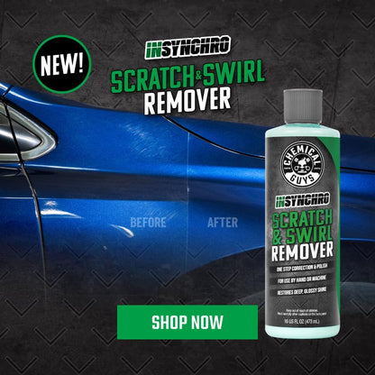 Chemical Guys Insynchro Scratch & Swirl Remover - One Step Compound & Polish for Paint Correction - Removes Fine Scratches, Swirls & Oxidation from Cars, Trucks, SUVs, Motorcycles & More, 16 oz - style: 16 Fl Oz