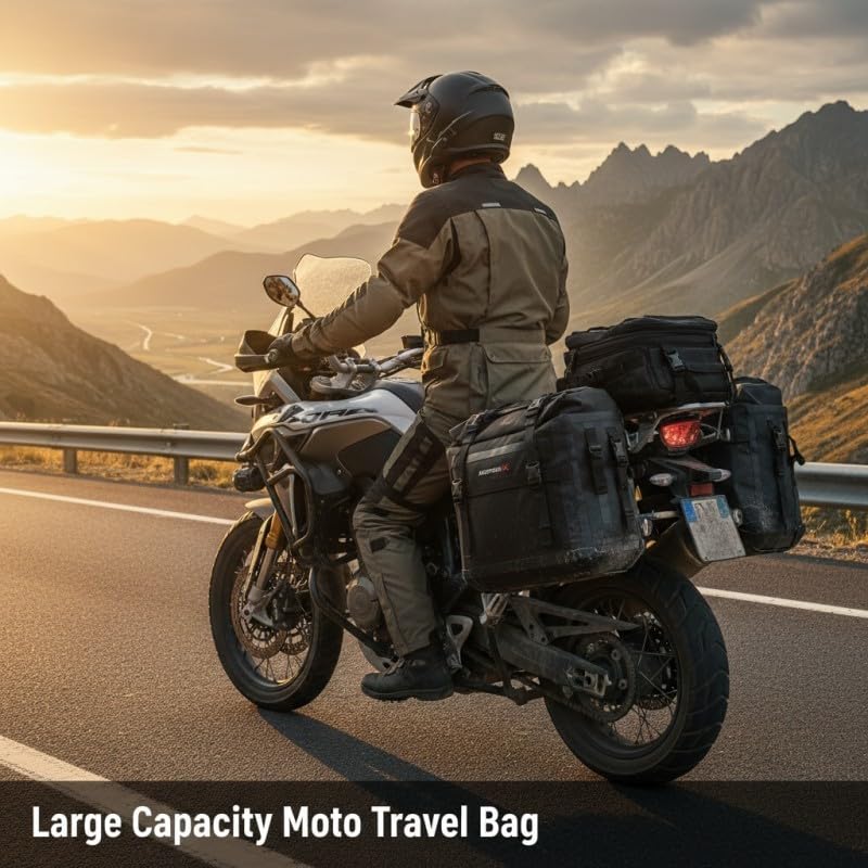 Motorcycle Front Fork Bag 8L With Waterproof Performance For Bike Commuting And Long Distance Cycling Storage Needs