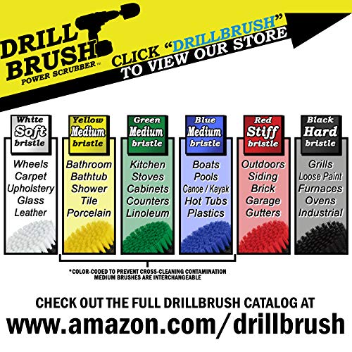 Bathroom Cleaning Brush Set - Cleaning Scrub Brush - Tile Cleaning Brush - Power Cleaning Brush - Scrub Brush - Brush Cleaning Tool - Grout Cleaning Tool - Home Cleaning Gadgets - Clean Shower Brush - color: Yellow