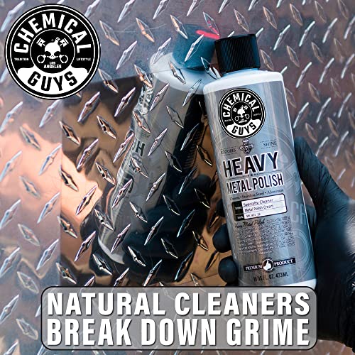 Chemical Guys Heavy Metal Polish Restorer and Protectant - Cleans, Restores & Protects, Aluminum, Stainless Steel, Chrome Polish & More, Safe for Cars, Trucks, Motorcycles, RVs, and Boats - 16 oz - style: Heavy Metal Polish