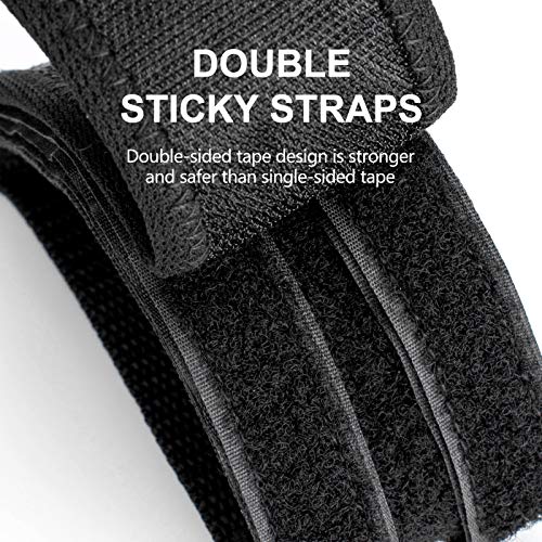 Rock BROS Bike Pedal Straps 1 Pair Pedal Straps Toe Clips Straps Tape for Fixed Gear Bike Adult BMX Mountain & Road Bicycle