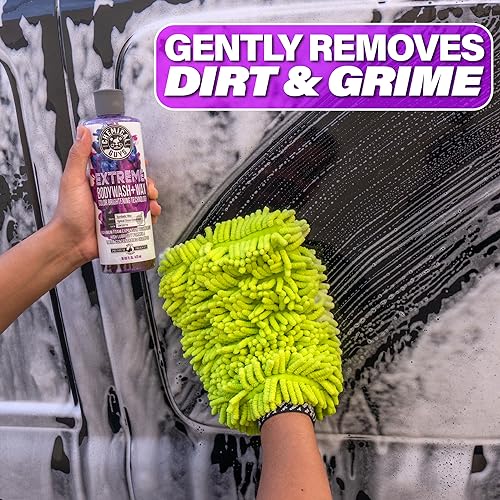Chemical Guys Extreme Bodywash & Wax Foaming Car Wash Soap, (Works with Foam Cannons/Guns or Bucket Washes) For Trucks, Motorcycles, RVs & More, 32 fl oz, Grape Scent - size: 32 Fl Oz (Pack of 1)