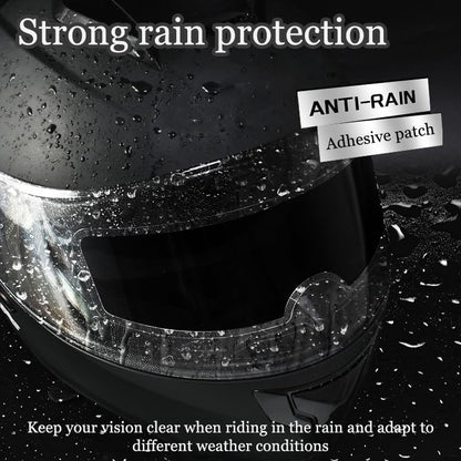 4Pcs Helmet Visor Anti-Fog Film & Rainproof Film for Scorpion EXO EXO-AT960 AT960 Carbon 2023-2025, Clear Anti Fog Insert for Helmets Prevents Fogging and Water Drops Clear View,A - size: A