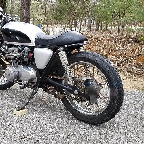 SUNPIE Add White Lights Black Motorcycle Cured Vertical Side Mount Licese Plate with Light Tag Holder Bracket Fits All Sport Bike