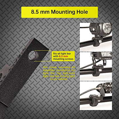 Bar Clamps - 4Pack,Horizontal Roll Cage Clamp 0.75 inch,0.875 inch,1.0 inch,Roll Bar Clamp for Bar Diameter 3/4" to 1.0" Mounting Bracket (0.75~1.0" Clamps) - size: 0.75~1.0" Clamps