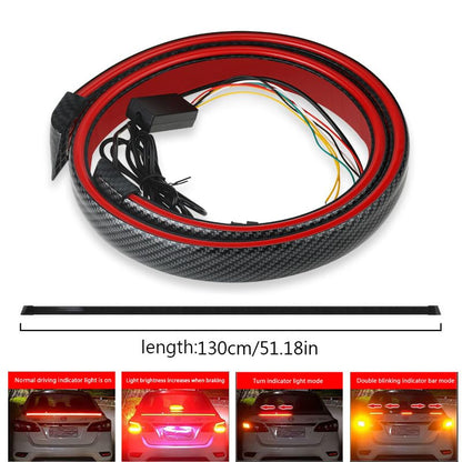 Car Taillight Turn Signal Strip Light, 47.24 in, 51.18 in, High Brightness, Red (51.18in) - size: 51.18in