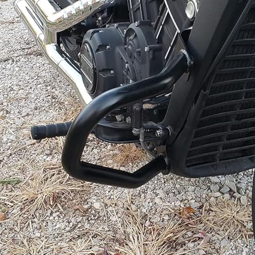 TCT-MOTORPARTS Engine Guard Highway Crash Bar Guard Support Fit for Indian Scout 2015-2024; Scout Bobber ABS 2018-2023; Scout Sixty 2016-2024 (Repl. 2881756-156) Black - color: Black