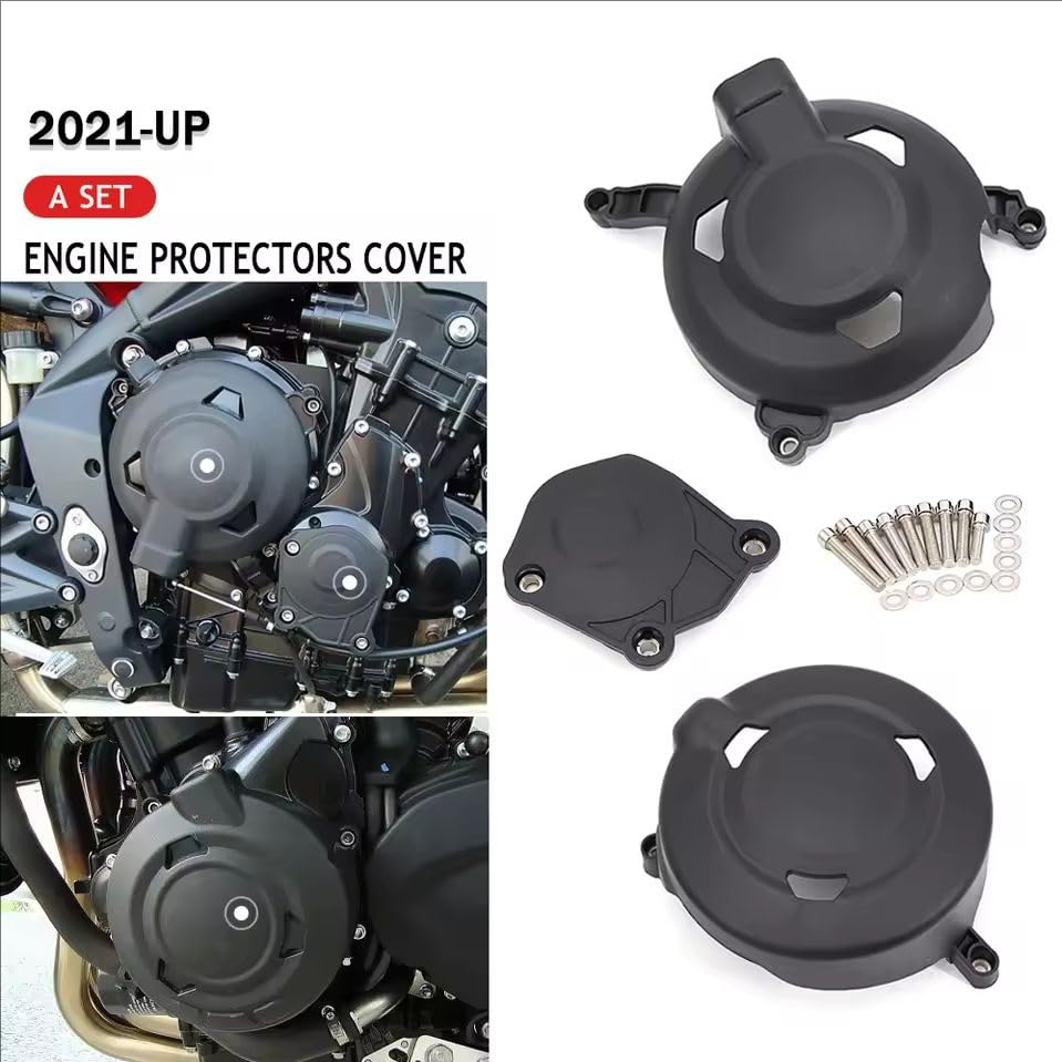 Fits for Trident 660 Trident660 Trident 660 2021 2022 2023 Motorcycle Engine Cover Protective Case Black Left and Right Engine Guard Protector