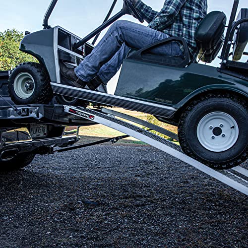 YUTRAX® 83” Extreme Duty Arched Ramps, Aluminum Arch Ramps, 2500 lb. Capacity, Arched Design, Heavy-Duty Capacity, ATV/UTV/Golf Cart/Riding Lawn Mower Loading, Pair - size: 83-Inch, 2500lb. Load Capacity