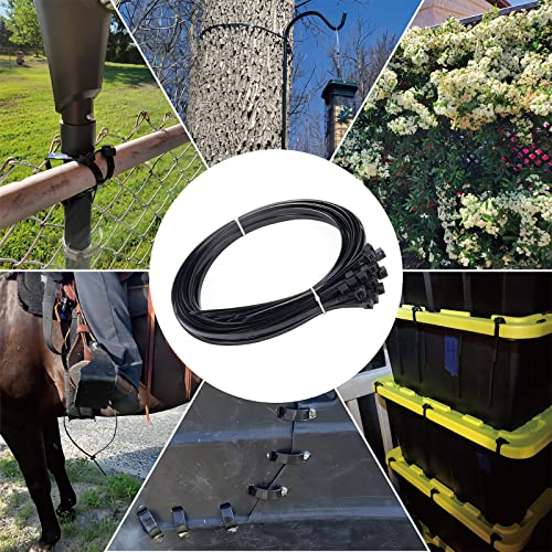 Large Zip Ties 36 inch (250 Pack), Long Zip Ties Heavy Duty with 250 lb Tensile Strength, Big Cable Ties, Black, by ANOSON - size: 36"/250 pk (250 Lb)