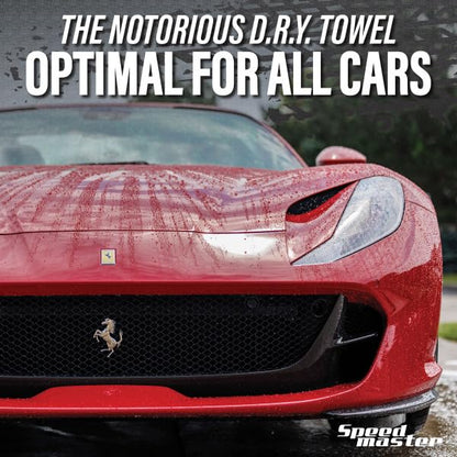 SPEED MASTER 26x36 The Notorious D.R.Y. Towel | 1,400 GSM | Ultra Absorbant | Duel Pile Twisted Microfiber | Rolled Edge to Avoid Potential Marring