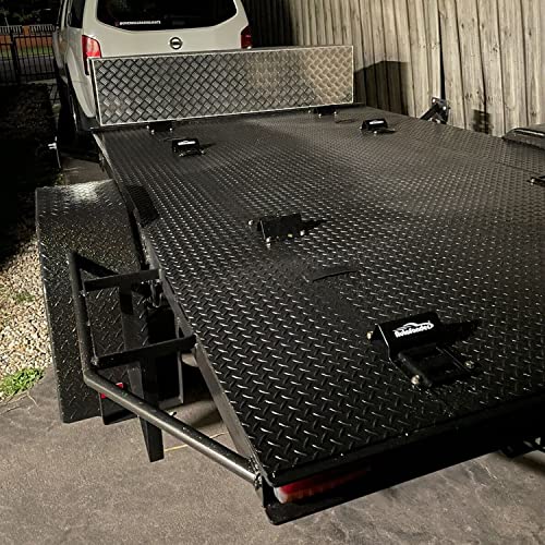Vehicle Wheel Chock Tie Down kit 4500lb Break Strength-4 Pack 2" x9' E Track Straps-Ultimate Heavy Duty Trailer Tire Strap System for ATV,UTV,Lawn Mower - style: 4-Wheel Chock Set