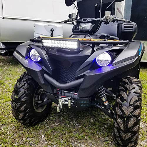 Nilight LED Light Bar 12 Inch 72W Spot Flood Combo Off Road Lights Driving Fog Led Pods Lights with 16AWG Wiring Harness Kit-2 Leads for Van Camper Car Pickup Golf Cart ATV UTV SUV Truck Boat 4x4 - color: 72W Light 2Pcs + Wiring harness