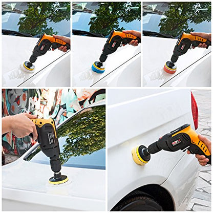 Car Foam Drill Polishing Pad Kit 22 PCS, 3 Inch Buffing Pads - size: 3Inch-22PCS