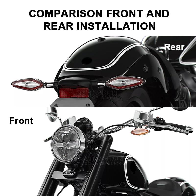 2Pcs Motorcycle Turn Signal Light Lens Covers for BMW R18 Compatible with R 18 Classic Transcontinental Roctane Models 2020-2024 Protective Accessory