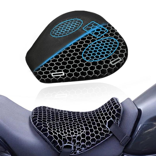 Motorcycle Seat Cushion for Suzuki SV650 SV 650 S 650S, Breathable and Shock Absorption Seat Pad, 3D Honeycomb Gel Structure Comfortable for Motorbike Long Rides
