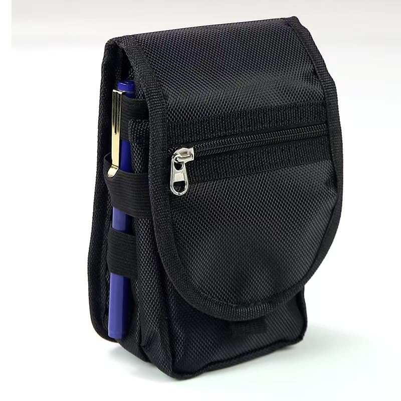 4.3in Small Tool Pouch with Belt Clip,Tool Belt Pouches Electrician Mini Organizer Pocket Attachment Men's Multi-Purpose Tools Kit Straps for Hiking, Camping, and Outdoor Activities, Camping Gear