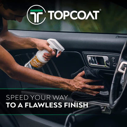 TopCoat Spritz Quick Detailer Spray and Waterless Car Wash Spray - Wash, Clean and Shine Your Car, Truck, Scooter, RV and Motorcycle Without Water - 16 oz