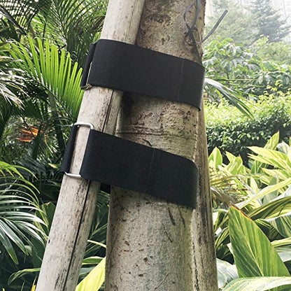 YiwerDer 6Pcs 18" x 2" Nylon Heavy Duty Reusable Hook and Loop Cinch Straps, Adjustable Fastening Securing Cable Straps, Black - style: 18" x 2Inch