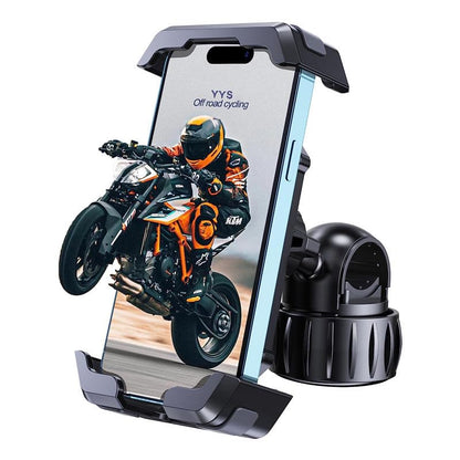 TIMESS Bike Phone Holder, Motorcycle Mount - Motorcycle Phone Holder, Handlebar Cell Phone Clamp, Scooter Phone Clip for iPhone/Samsung/Google/Huawei/Xiaomi, More 4.7" to 6.8" Smartphones