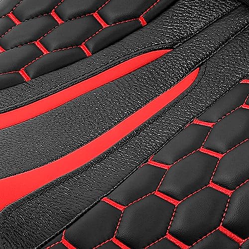 C.C. RIDER Gel 2 Up Rider Driver&Passenger Seat Fit for Harley Touring Road King Street Glide Electra Glide Tri 2009-2023 - color: Black Red Gel Seat