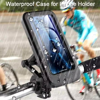 Generic Waterproof Phone Mount, Universal Compatible with All iPhones and Android Phones, 360 Swivel, Secure Handlebar Attachment for Bicycle/Motorcycle