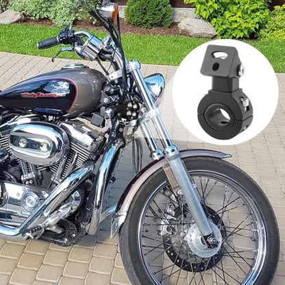 2 Pcs Motorcycle Driving Light Mount Bracket, Universal Adjustable LED Bar Clamp, 0.7 to 1.3 in Tube Fitment, Long-Lasting No-Drill Aluminum Alloy for ATV UTV Vehicle