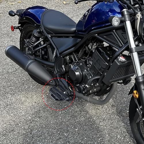 Adjustable Motorcycle Foot Pegs for Honda Rebel 300/500 2017-2025 | Motorcycle Highway Pegs, 360° rotatable with 3 tilt positions, CNC aluminum corrosion-resistant, bolt-on install