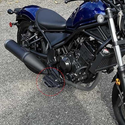 Adjustable Motorcycle Foot Pegs for Honda Rebel 300/500 2017-2025 | Motorcycle Highway Pegs, 360° rotatable with 3 tilt positions, CNC aluminum corrosion-resistant, bolt-on install