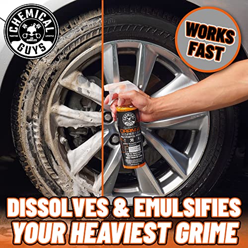 Chemical Guys Signature Series Orange Degreaser Spray - Heavy Duty All Purpose Cleaner for Engines, Tires, Undercarriages, Tools and More, Professional Strength, Breaks Down Grease, Oil & Grime,128 oz - size: 128 Fl Oz