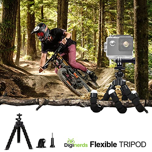 DiGiNerds 50-in-1 Action Camera Accessories Kit - Compatible with GoPro Hero 13 to 7, Max, Fusion, Insta360, DJI Osmo, AKASO & More