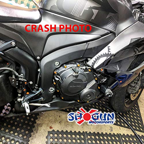 Shogun USA Made Hon CBR600RR CBR600 CBR 600 RR 2007 2008 Black Frame Sliders This Is a Race Kit Cutting Required - 750-3329