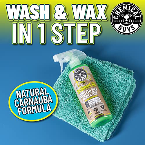 Chemical Guys EcoSmart Waterless Car Wash & Wax Ready To Use, Safe for Cars, Trucks, SUVs, Motorcycles, RVs & More, Extra Large 32 fl oz