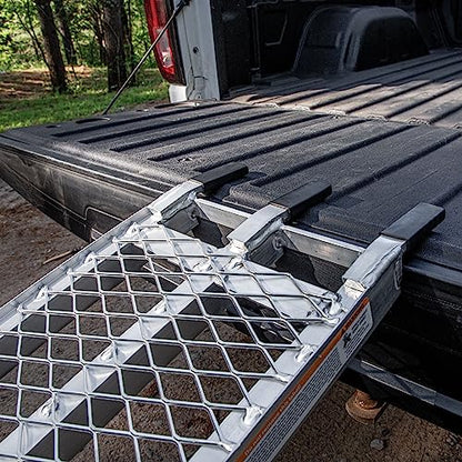 Yutrax Single Folding XL Aluminum Truck, UTV/ATV, Motorcycle Loading Arch Ramp, 750lb Capacity - size: 89-Inch Folding, 750lb. Load Capacity