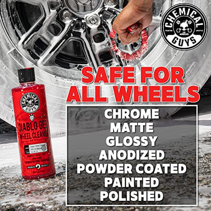 Chemical Guys Diablo Gel Oxygen Infused Foam Wheel & Rim Cleaner, Concentrated Car Wheel Cleaner Safe on All Finishes, Removes Brake Dust, Dirt, Grime, for Cars, Trucks, SUVs, Motorcycles & RVs, 16 oz - style: Diablo Gel 16 oz