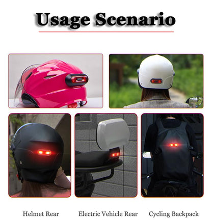 Motorcycle Bike Red Rear Helmet Light Lamp for Arai RX-7V Arai Signet-X Arai Corsair-X, Bicycle Motorcycle Helmet Brake Light Warning Tail Light Night Riding Essential