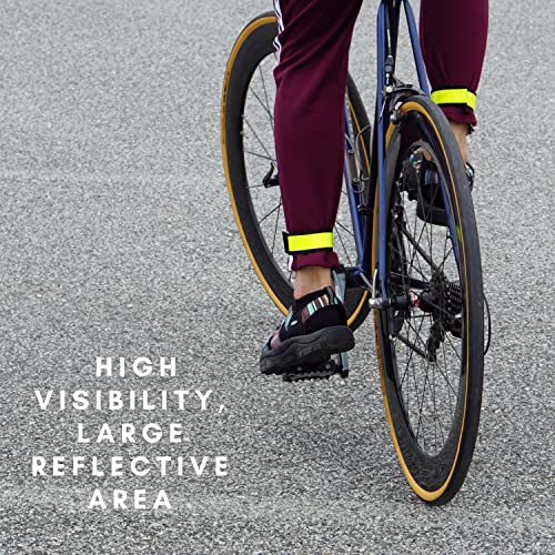 Vincita Reflective Bands - Highly Visible Safety Reflective Bands for Cycling, Walking, Running, and Hiking - Suitable with Molle Webbing On Backpack (Pair of 2) - color: 2 Inch Green