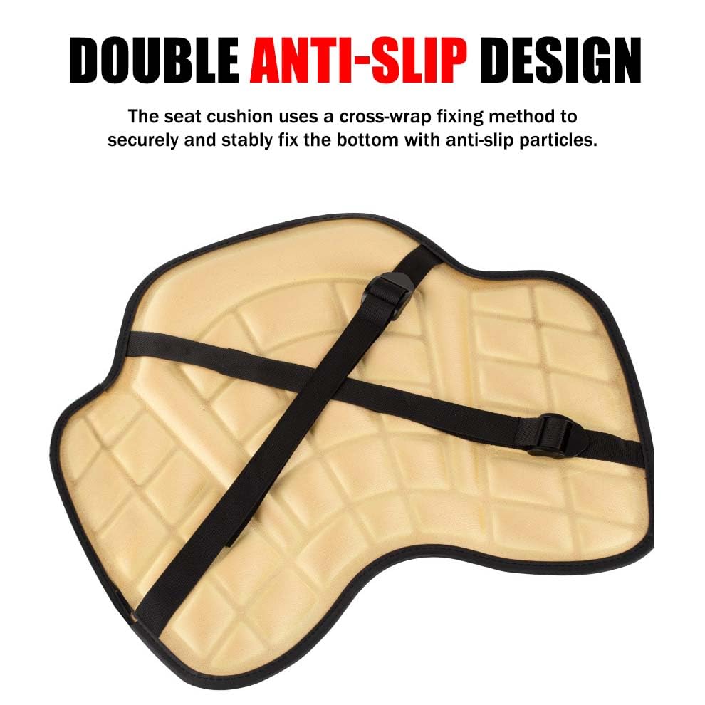 Motorcycle Seat Cushion for Yamaha XT 1200 Z Super Tenere XT1200Z XT1200ZE, Gel Seat Pad with Breathable Cover, Long Distance Riding Comfort Vibration Reduction
