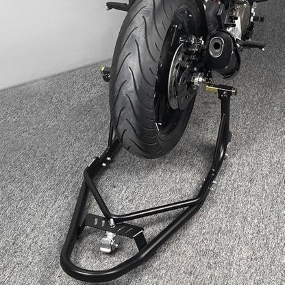Xitomer Mobile Paddock Motorcycle Stand Dolly, Universal Motorcycle Lift, Adjustable Motorcycle Stand Lift Motorcycle Wheel Stand