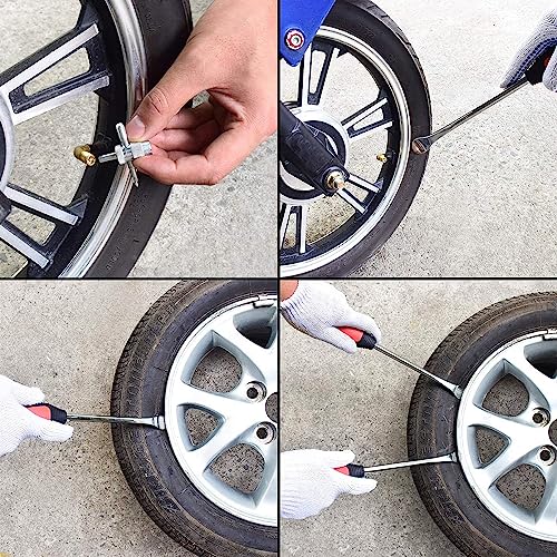 14.5" Tire Spoon Lever Iron Tool, Motorcycle Bike Professional Tire Changing Kit,with 3 Pcs Rim Protectors,Repair Tool Kit,39-Piece Tire Levers Set, Tire Changing Tool
