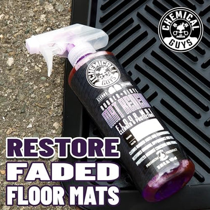 Chemical Guys HOL70016 Heavy Duty Floor Mat Cleaning Kit with Mat Renew Rubber + Vinyl Floor Mat Cleaner and Protectant (16 fl oz), Drill Brush Attachment, & Workhorse Towels, 5 Item Kit - size: 3.2 Fl Oz (Pack of 5)