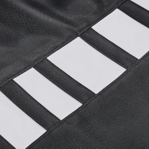 Electric Dirt Bike Seat Cover for Yozma In 10 E-Bike Non-Slip Soft Cushion Black - color: black background white stripes
