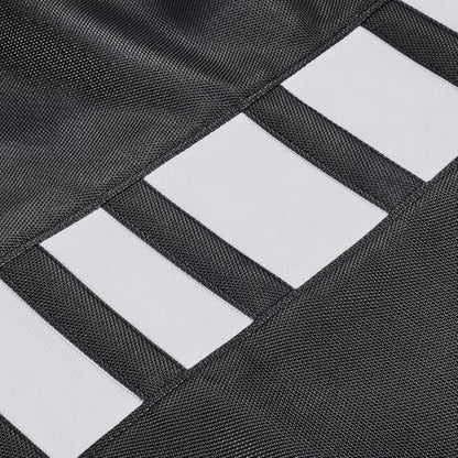 Electric Dirt Bike Seat Cover for Yozma In 10 E-Bike Non-Slip Soft Cushion Black - color: black background white stripes