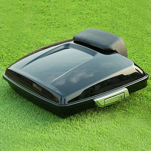 XMT-MOTO Razor Tour Trunk with Trunk Backrest Pad Fit for Harley Touring Road King Road Glide Street Glide Electra Glide Ultra-Classic 2014-2025