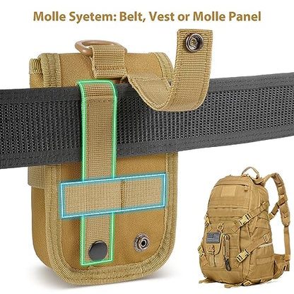 SOWHUP Tactical Molle Pouch Cell Phone Pouch Holster Small Utility EDC Pouch Gadget Organizer Bag - color: MC2