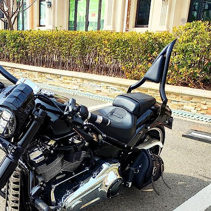 Motorcycle Sissy Bar Detachable Rear Passenger Backrest Pad Fit for Harley Softail Breakout 2013-2023 Fat Boy FLFBS 2018-2023 Black