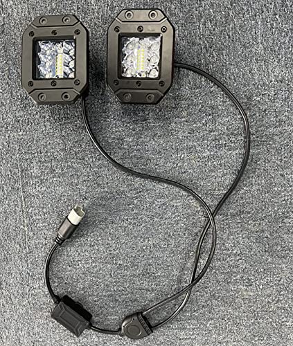 RGBW Flush Mount LED Lights, OFFROADTOWN 5inch 60W RGBW LED Driving Work Flush Fog Off Road Lights for Truck Pickup UTV ATV SUV Boat 4x4 Car - color: 5inch_RGBW Flush