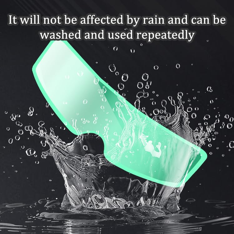 4Pcs Helmet Visor Anti-Fog Film & Rainproof Film for Scorpion EXO EXO-AT960 AT960 Carbon 2023-2025, Clear Anti Fog Insert for Helmets Prevents Fogging and Water Drops Clear View,B - size: B