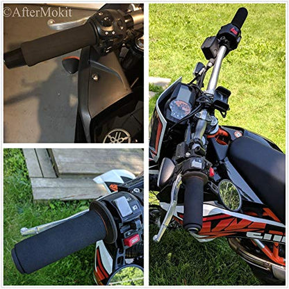 Grip Covers for Big Hands Thicken Your Grips Snug Fit Over 1.2-1.4 inch Grips on Harley BMW Yamaha Honda Kawasaki Suzuki Triumph Can-Am Spyder 5 inch Long Black Fat Foam