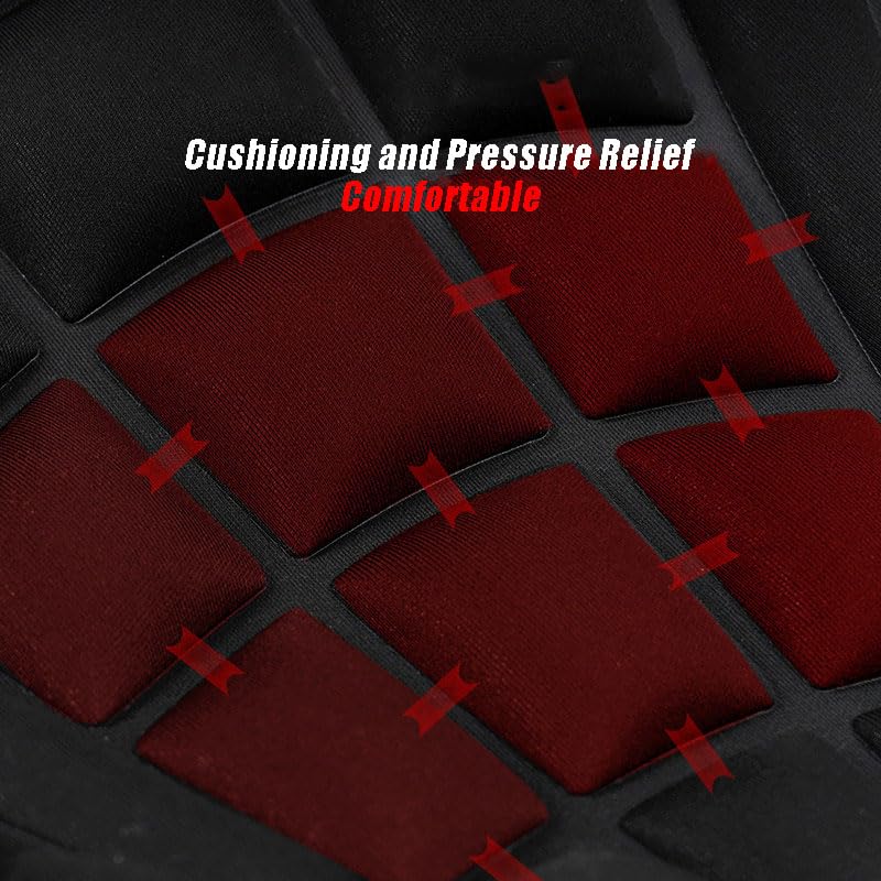 Motorcycle Seat Pad for Honda Shadow 750 1983-2024, Ergonomic 3D Cell Cushion, Vibration Dampening Saddle Protector, Cooling Airflow Pressure Relief